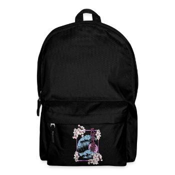 Cherry Blossom Asia Blossom Colorful - Backpack - black - Front