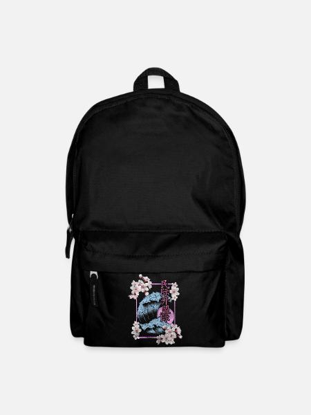 Fleur de cerisier Asie Fleur colorée - Sac à dos - noir