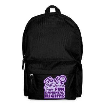 wanna have fundamental rights - Backpack - black - Front