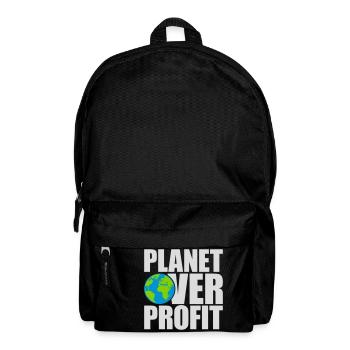 Planète sur le devis de profit - Sac à dos - noir - Devant