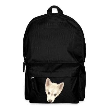 süßes Hündchen, Hundebaby Gesicht wasserpixel - Rucksack - Schwarz - Vorne