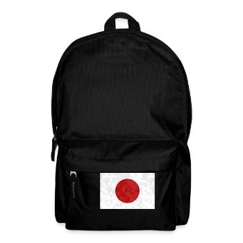 Japan Flagge Used Look Nihon Japanische Fahne - Rucksack - Schwarz - Vorne