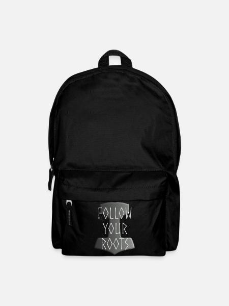 Mjölnir Donar Hammer Thor - Suivez votre gris Roots - Sac à dos - noir