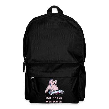 Je déteste les gens design de licorne - Sac à dos - noir - Devant