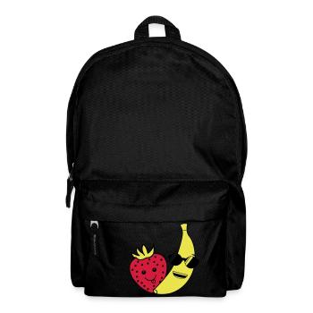 erdbeere banane - Rucksack - Schwarz - Vorne