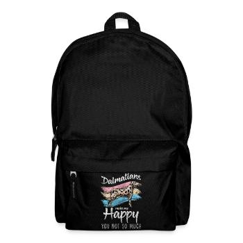 Hunderasse Pfoten Punkte Tierfreund - Rucksack - Schwarz - Vorne