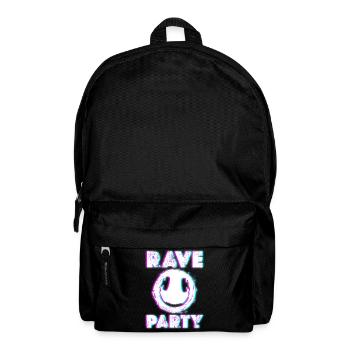 Rave Rave Musik Festival Disco - Rucksack - Schwarz - Vorne