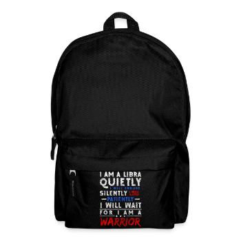 Waage Geburt Aberglauben - Rucksack - Schwarz - Vorne
