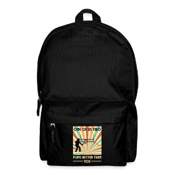 Einer Von Uns Beiden Spielt Besser Als Du Squash - Rucksack - Schwarz - Vorne