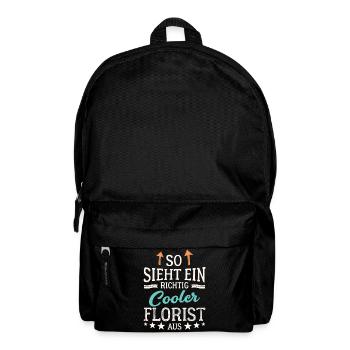 So sieht ein richtig cooler Florist aus Pflanzen - Rucksack - Schwarz - Vorne