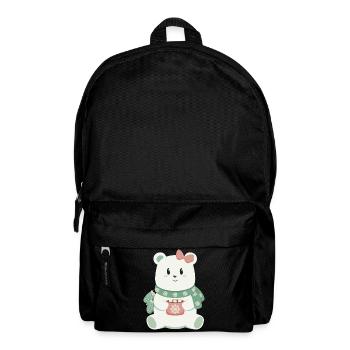 Ours polaire avec arc - Sac à dos - noir - Devant