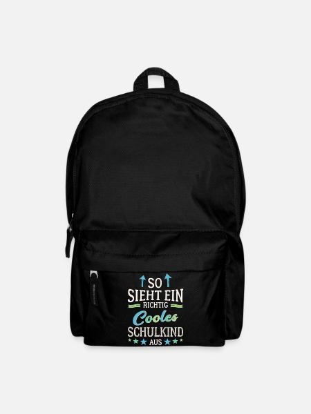 So sieht ein richtig cooles Schulkind aus - Rucksack - Schwarz