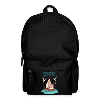Segel Einhorn Ahoi ! - Rucksack - Schwarz - Vorne