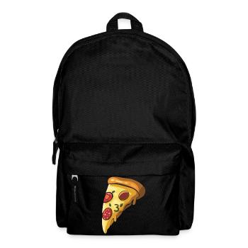 Pizza Italien Käse Cartoon Illustration - Rucksack - Schwarz - Vorne