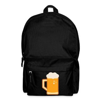 Beer Mug Illustration - Backpack - black - Front
