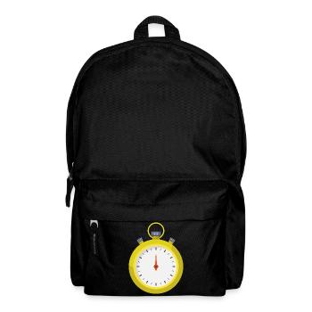 Stoppuhr - Rucksack - Schwarz - Vorne