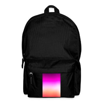 Strahlender Pastell-Sonnenuntergangsgradient - Rucksack - Schwarz - Vorne