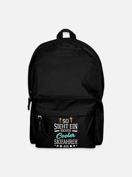 So sieht ein richtig cooler Skifahrer aus - Rucksack - Schwarz