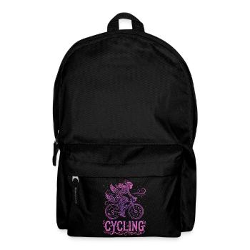 Feenradfahrer in rosa Spitze - Rucksack - Schwarz - Vorne