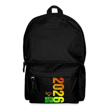 Tennis Meister edition 2026 bunt - Rucksack - Schwarz - Vorne