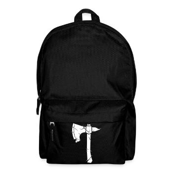 Wikinger Axt Mosaik Splitter Fantasy - Rucksack - Schwarz - Vorne