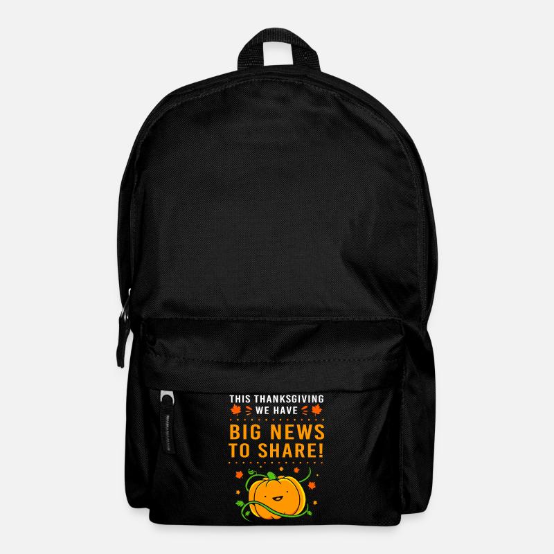 Thanksgiving Gender Reveal Mom-to-be - Backpack - black