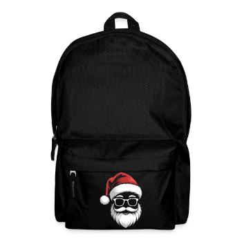 Père Noël cool avec des lunettes de soleil - Sac à dos - noir - Devant