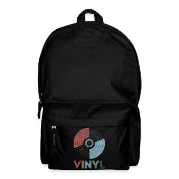 Vinyl Retro - Rucksack - Schwarz - Vorne