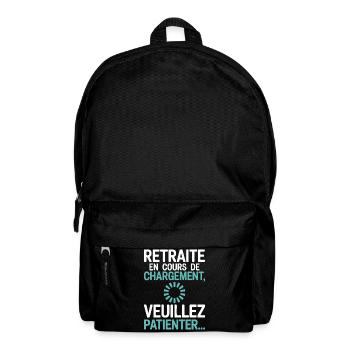 Retreat Loading – Senior Humor - Backpack - black - Front