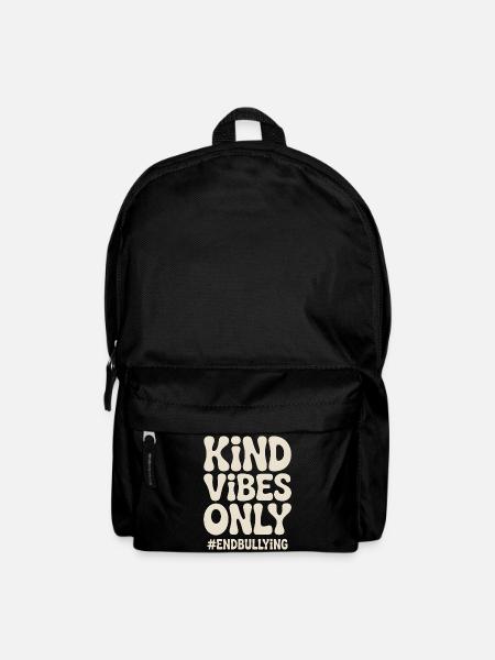 Freundliche Vibes beenden nur Mobbing - Rucksack - Schwarz