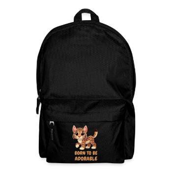 Süßer, bunter Luchs - Rucksack - Schwarz - Vorne