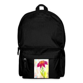 Eine Blume - Rucksack - Schwarz - Vorne