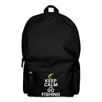 Keep Calm and Go Fishing - Backpack - black - Front