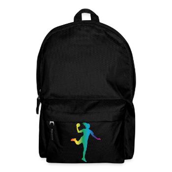Handball Silhouette - Rucksack - Schwarz - Vorne