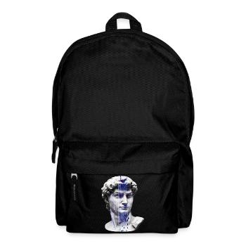Classic neon cybernetic bust - Backpack - black - Front