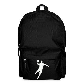 Handball Silhouette Ball - Rucksack - Schwarz - Vorne