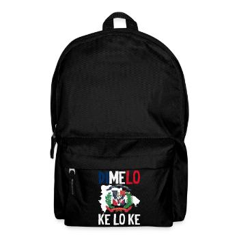Dominikanische Republik Flagge Dom Rep Stolz - Rucksack - Schwarz - Vorne