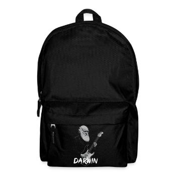Darwin spielt die Gitarrenentwicklung - Rucksack - Schwarz - Vorne