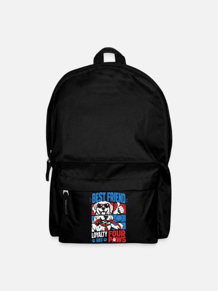 Best Friend Loyalty Four Paws - Rucksack - Schwarz