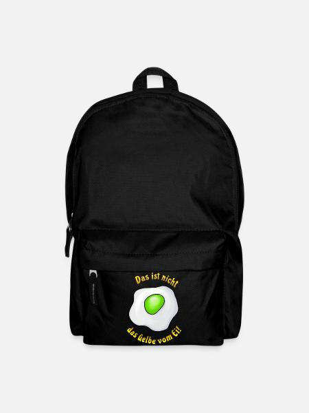 Das ist nicht das Gelbe vom Ei! - Wortwitz-Design - Rucksack - Schwarz