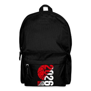 Basketball Meister Edition 2026 in rot und weiß - Rucksack - Schwarz - Vorne