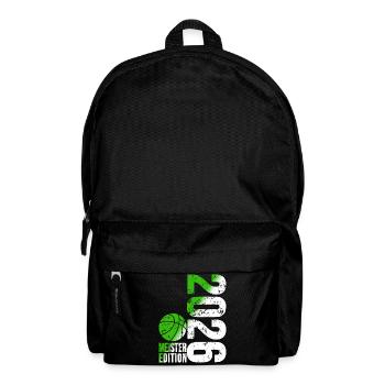 Basketball Champion Shirt 2026, green white - Backpack - black - Front