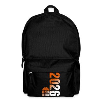 Maillot de champion de basket-ball 2026, orange blanc - Sac à dos - noir - Devant