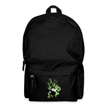 Graphic Floral Green Guitar - Backpack - black - Front