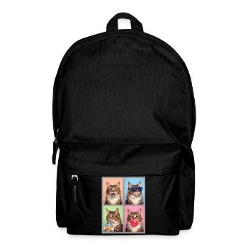 Cats American Bobtail Cat - Backpack - black - Front