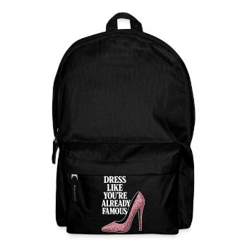 Dress like you're already famous - Pink Heel - Backpack - black - Front