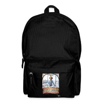 Heuschrecke JOGUE Bürokaufmann Kaufmann Pop Art - Rucksack - Schwarz - Vorne