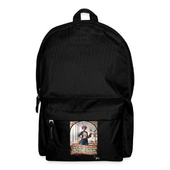 Heuschrecke JOGUE Bürokauffrau Kauffrau Pop Art - Rucksack - Schwarz - Vorne
