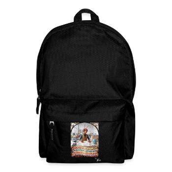 Heuschrecke JOGUE Ingenieur in 4 Sprachen Pop Art - Rucksack - Schwarz - Vorne