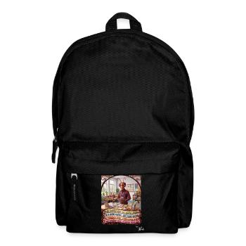 Heuschrecke JOGUE Sozialarbeiter in 4 Sprachen - Rucksack - Schwarz - Vorne